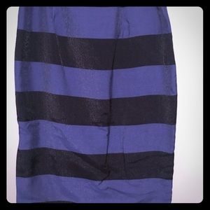 Banana republic striped pencil skirt size 10